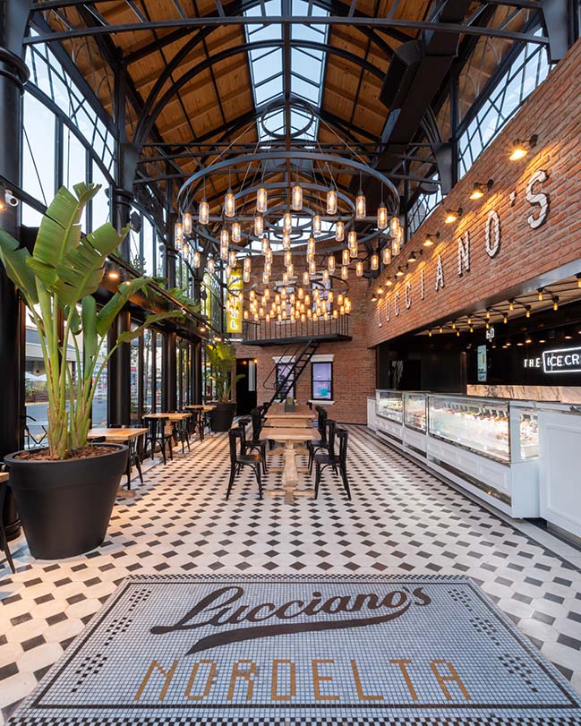 Lucciano's ice cream shop in Buenos Aires by FERRO & Assoc.