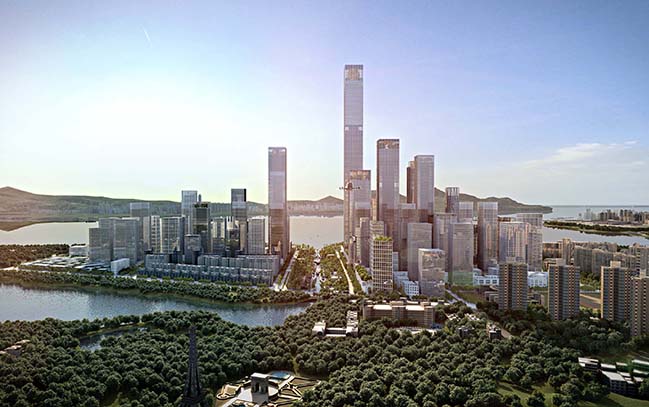 Shenzhen Bay Headquaters City by Henning Larsen