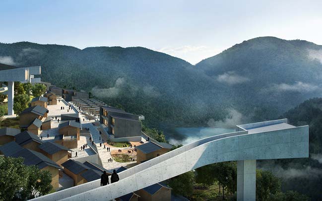 Yangtze Village: Ecological Tourism in Badong by Latitude Architectural Group