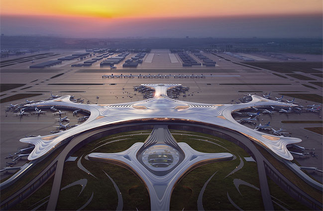 MAD Architects releases design of Harbin Taiping International Airport's Terminal 3