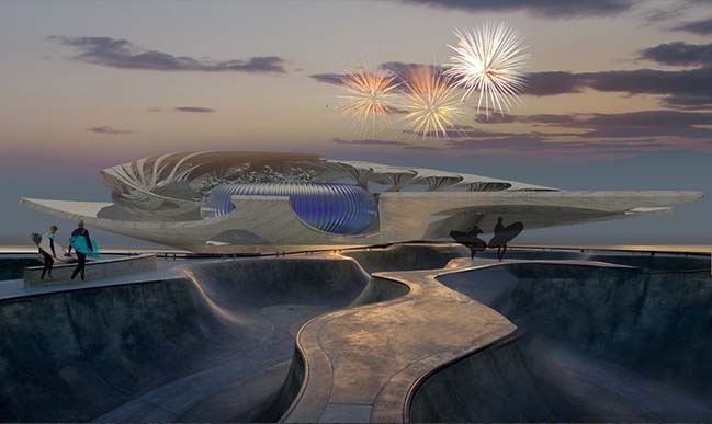 ECO CREMATION - Holographic Recycling Crematorium by Margot Krasojević Architects