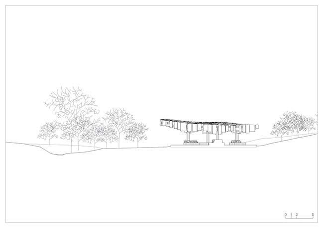 Xylem - Pavilion for Tippet Rise Art Center by Kéré Architecture