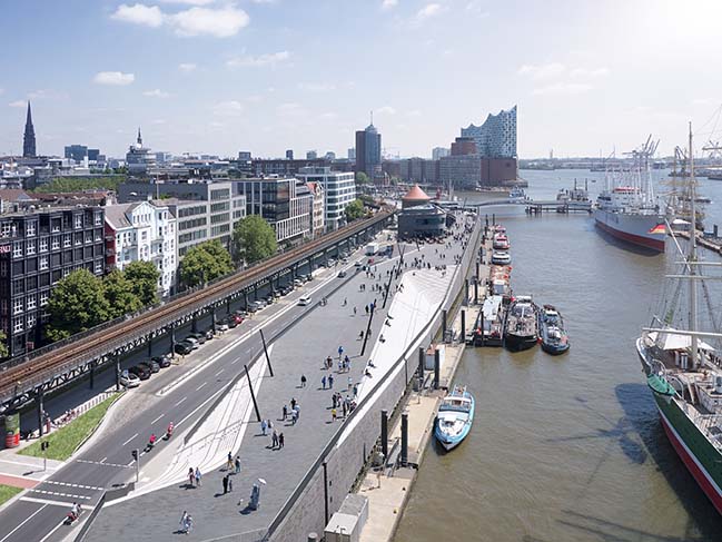 Niederhafen River Promenade by Zaha Hadid Architects
