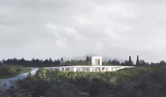 Praxis Architects design a visitor center for the World Heritage site in Boesdal Kalkbrud