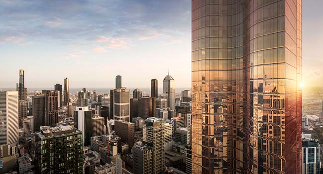 Uno: 65 storey mixed use development in Melbourne by Elenberg Fraser