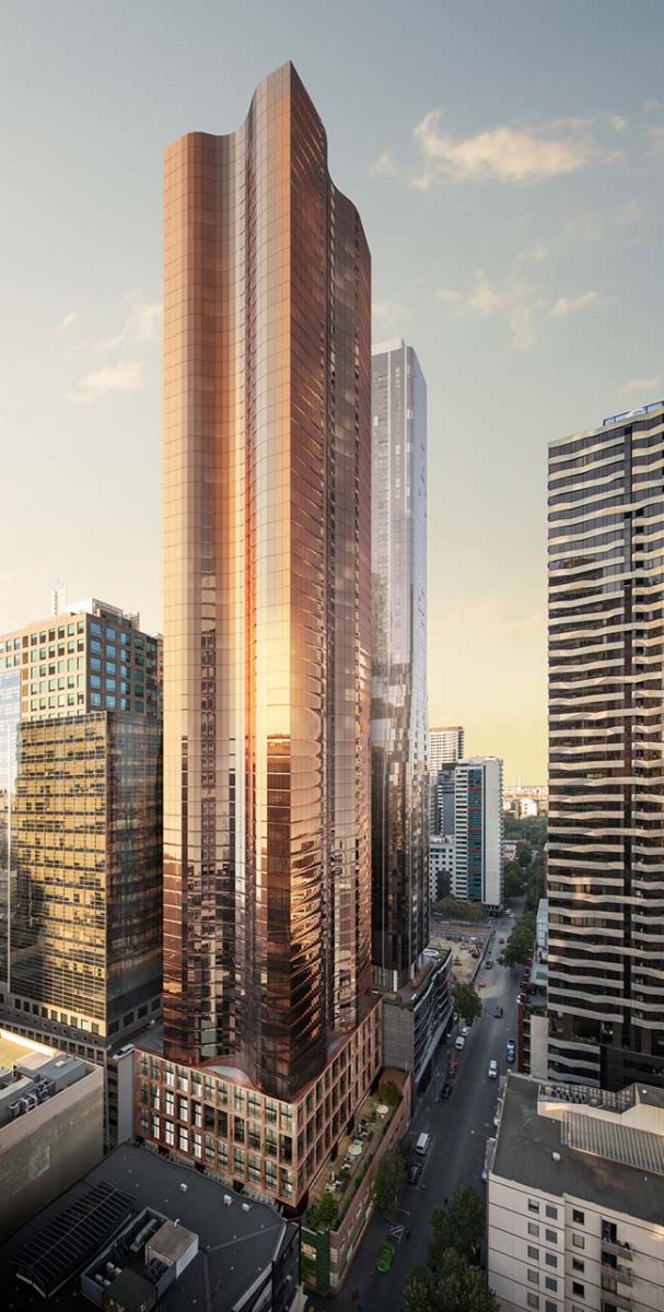 Uno: 65 storey mixed use development in Melbourne by Elenberg Fraser