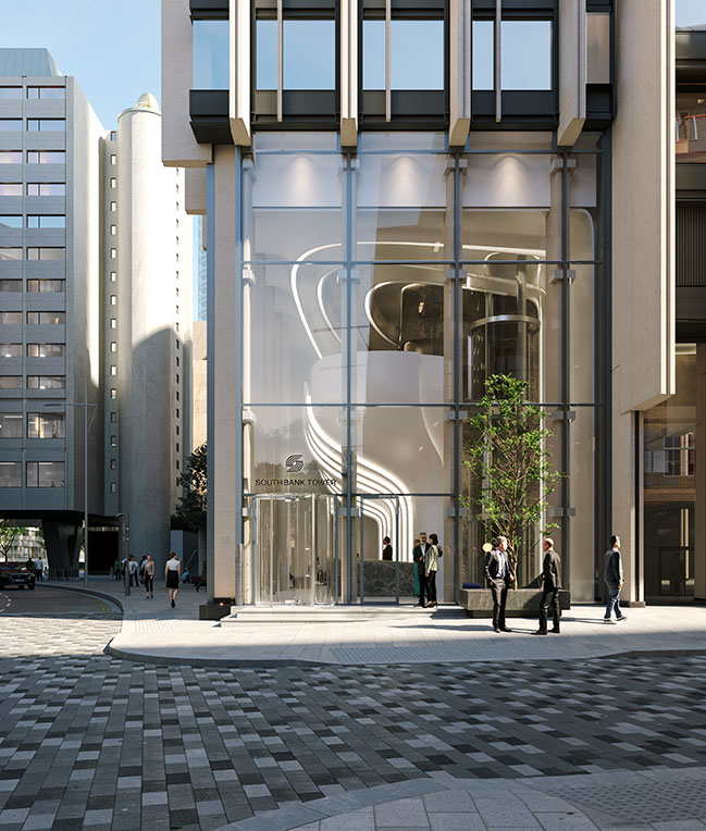 Southbank Tower Lobby by Zaha Hadid Architects