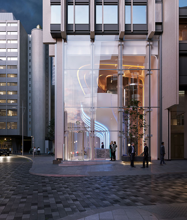 Southbank Tower Lobby by Zaha Hadid Architects