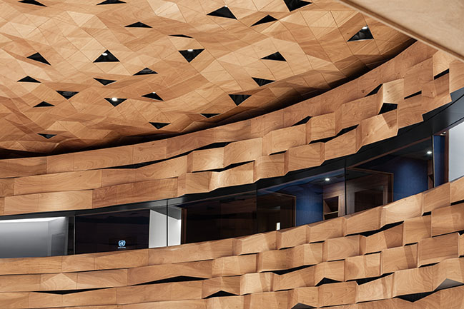 WOOD-SKIN for the United Nations Office at Geneva by PEIA Associati