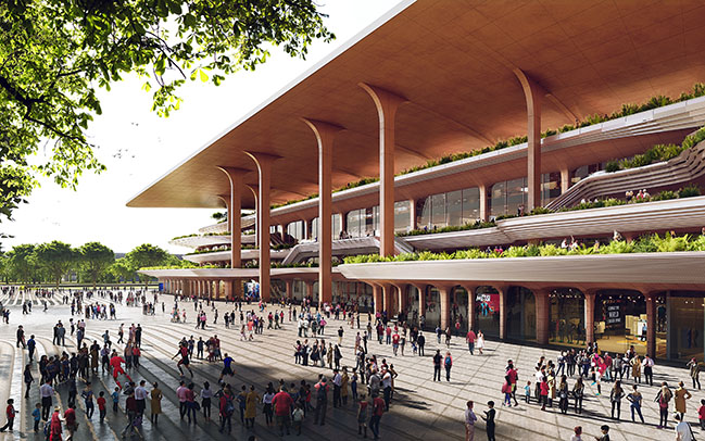Xian International Football Centre by Zaha Hadid Architects