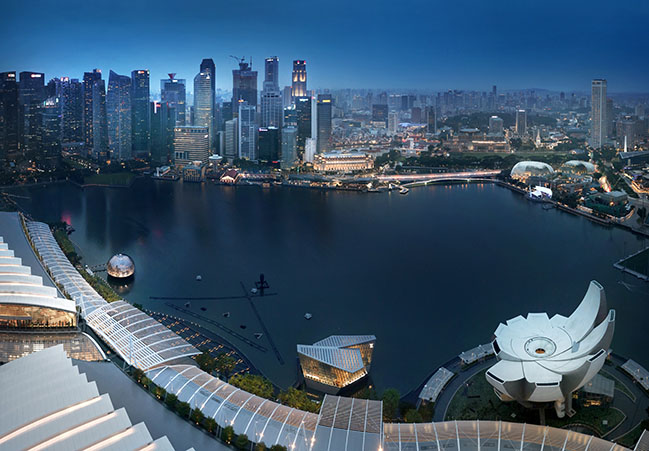 Foster + Partners and Apple unveils the floating Marina Bay Sands Store