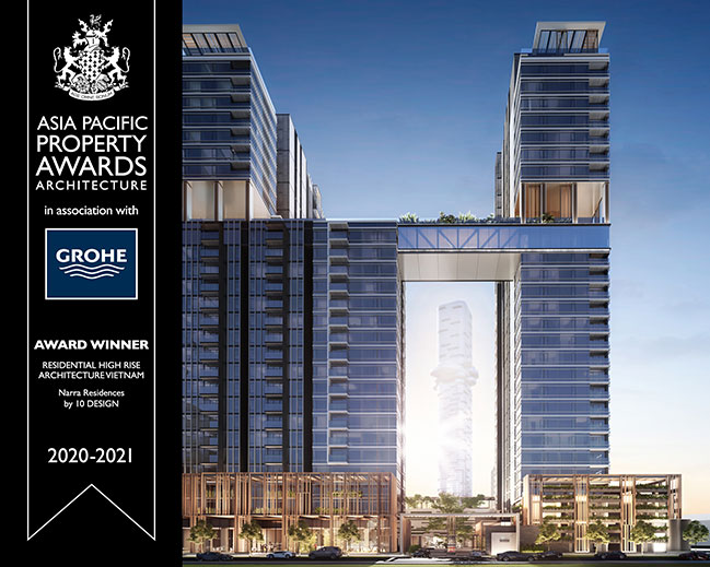 Narra Residences by 10 DESIGN Wins Asia Pacific Property Awards