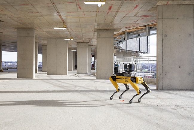 Foster + Partners collaborates with Boston Dynamics to monitor construction progress with Spot