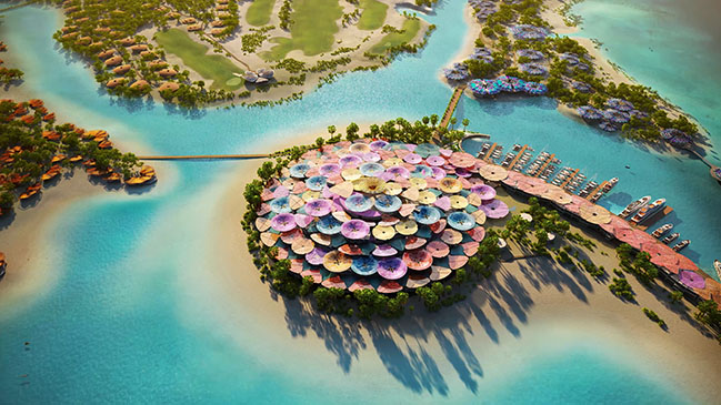 Foster + Partners revealed design for Shurayrah Island in the Red Sea