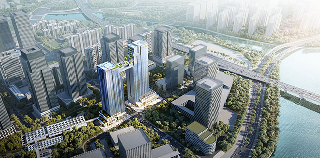 Huabang International Centre by 10 Design