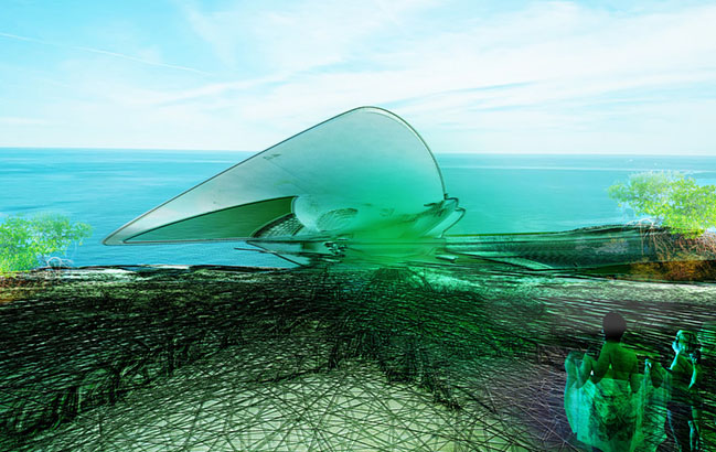 Recycled Ocean Plastic Resort by Margot Krasojević Architects