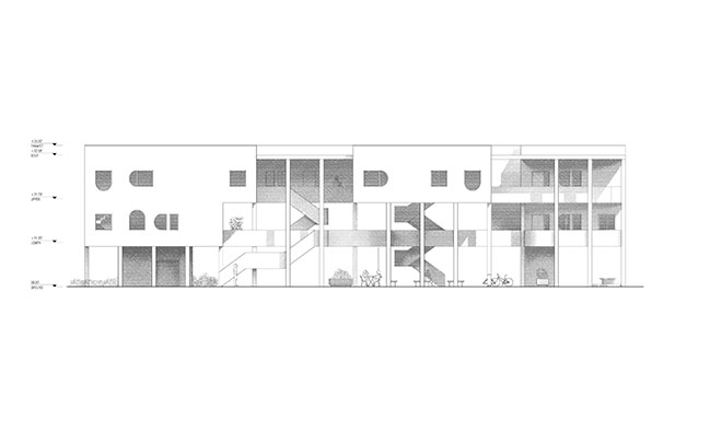Architensions designs a speculative cooperative fourplex in Los Angeles