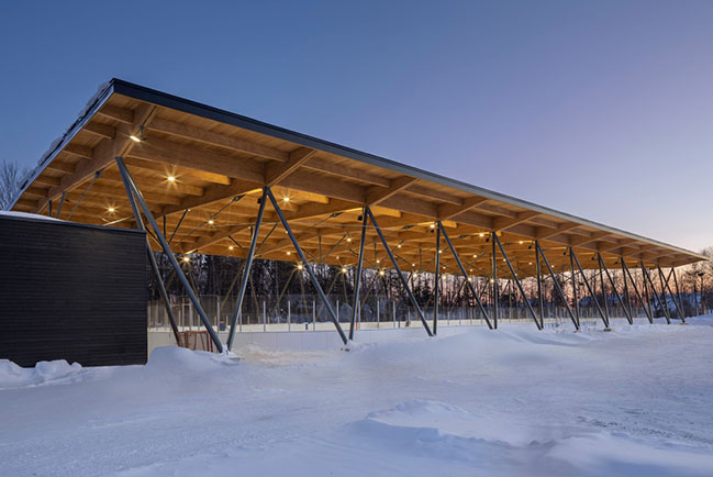Parc des Saphirs skating rink by ABCP architecture