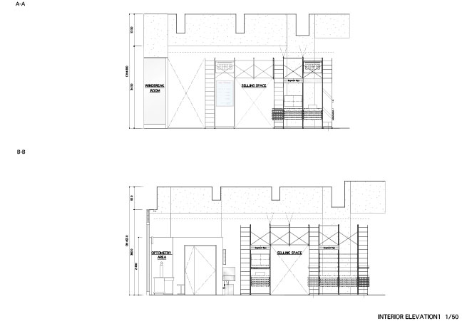 JINS Sharestar Hakodate shop by Jo Nagasaka / Schemata Architects