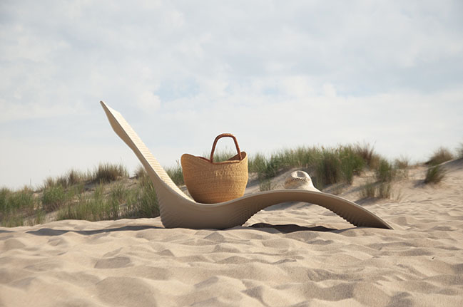 The New Raw crafts beach furniture from upcycled marine plastic waste in Greece