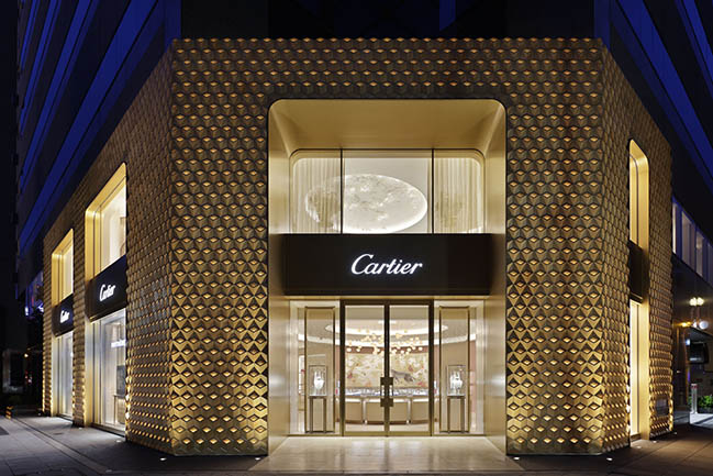 Cartier Shinsaibashi Facade by Klein Dytham architecture