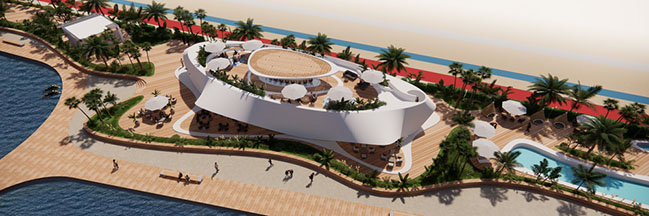 3Deluxe Designs Attractive Urban Beach With Marina in U.A.E.