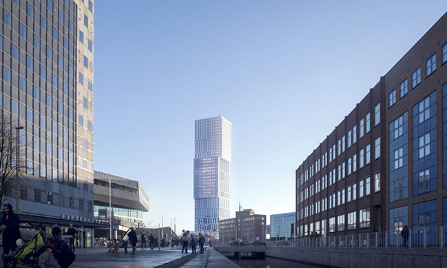 Mindet 6 by C.F. Møller Architects - Green light for new high-rise in Aarhus