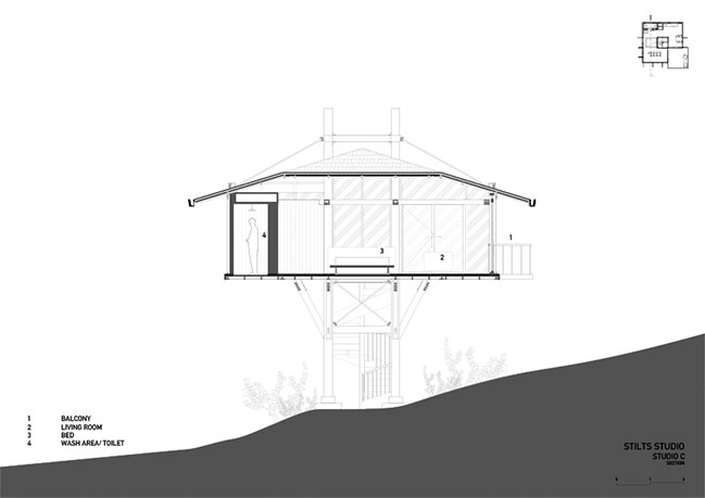Steel TreeHouse C by Stilt Studios - your home between the treetops