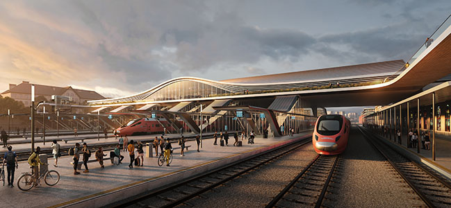 ZHA ranks first in design competition to renovate Vilnius railway station