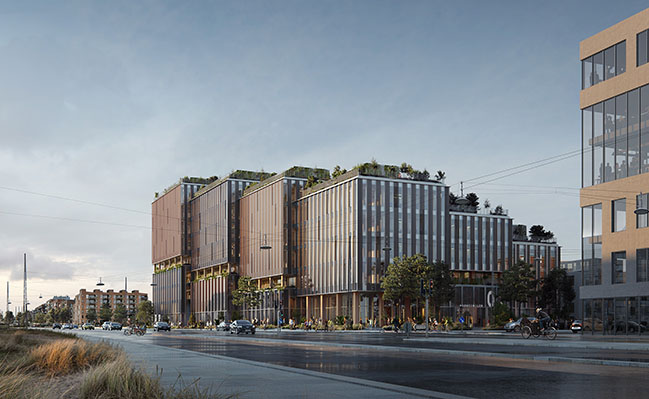 Henning Larsen Reveals Design Large Timber Building in Copenhagen