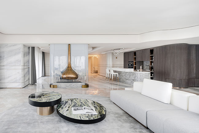 The Penthouse of the OPUS ONE, Hangzhou, China by T.K. Chu Design
