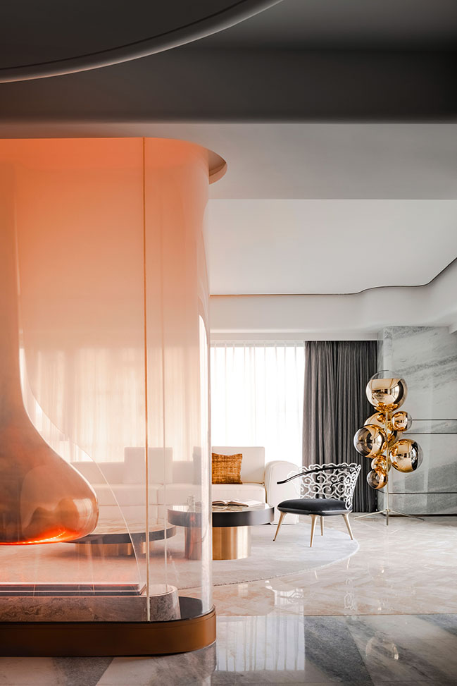 The Penthouse of the OPUS ONE, Hangzhou, China by T.K. Chu Design