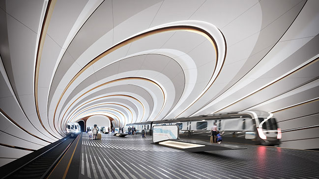 Dnipro Metro Stations by Zaha Hadid Architects