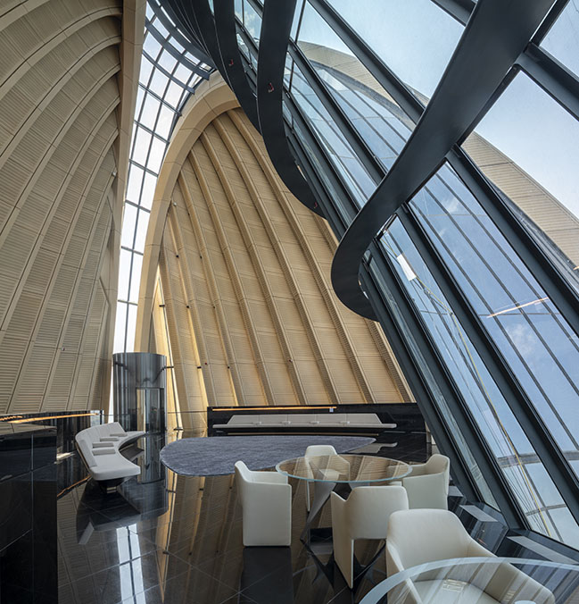 Foster + Partners has recently completed the new headquarters for the National Bank of Kuwait