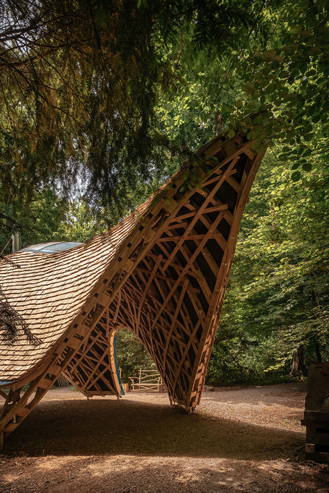 Timber Shelter by Invisible Studio with Xylotek
