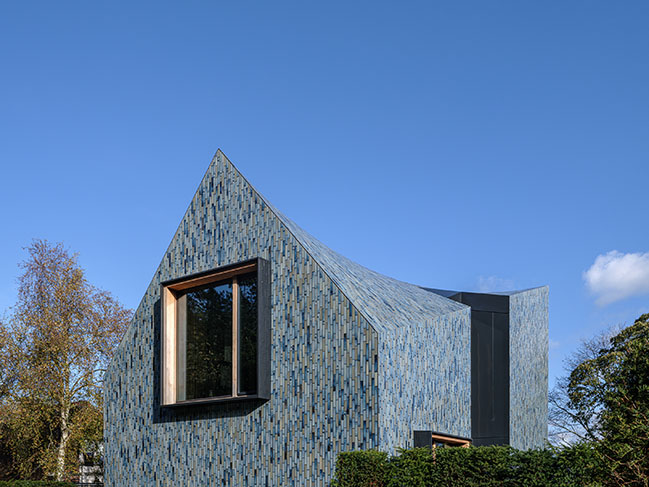 Villa BW cladded with multicoloured glazed tiles by Mecanoo