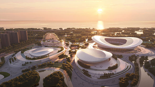 gmp wins competition for the Wuxi Olympic Sports Center