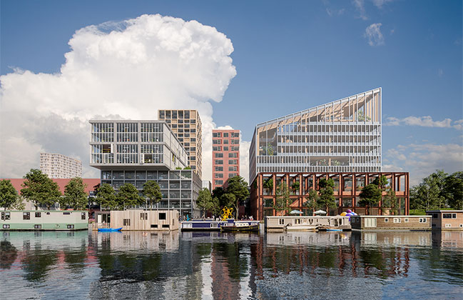 Mecanoo designs future-proof mixed-used Amstel Design District in Amsterdam