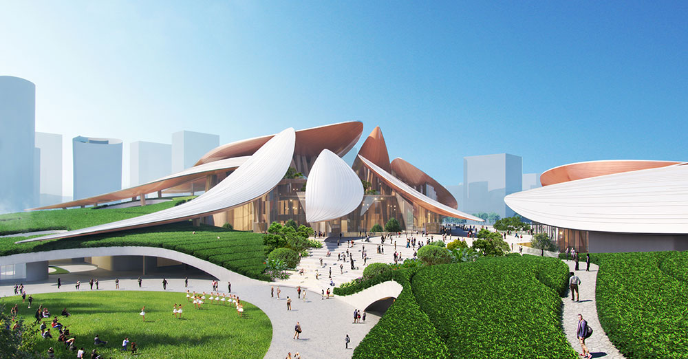 MAD Architects Reveals New Design for Anji Culture and Art Center