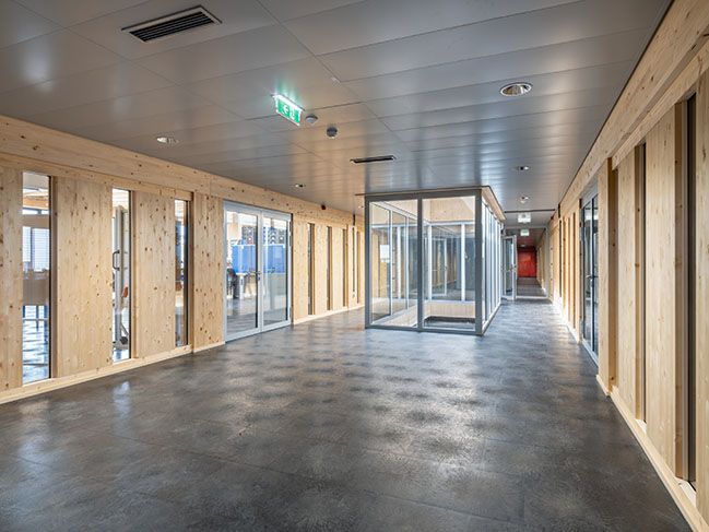Completion of timber-framed apprentice training campus by architects Zechner and Zechner