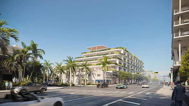 Foster + Partners revealed designs for a new mixed-use building on Miami Beach's Alton Road