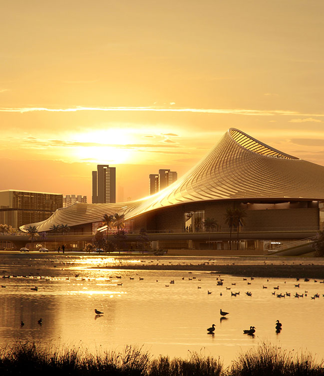MAD Architects Unveils Nanhai Art Center | A Gentle Ripple by the Lake
