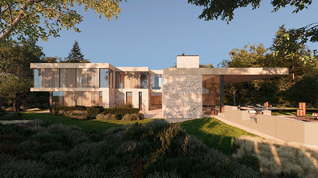 House among Cedars by Ramón Esteve Estudio