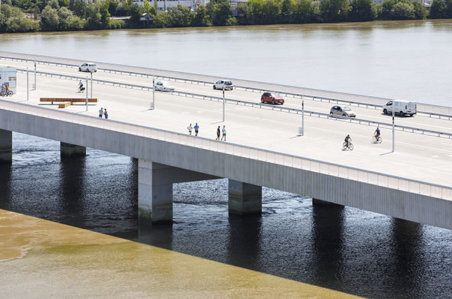 Simone Veil Bridge by OMA / Rem Koolhaas and Chris van Duijn opened in Bordeaux