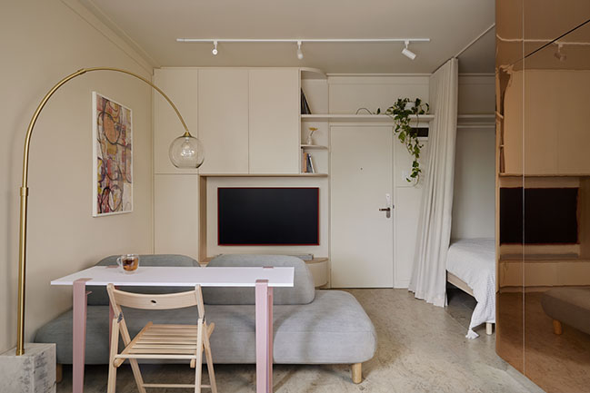 St. Kilda Micro Sanctuary by Tsai Design | 25m2 studio apartment renovation