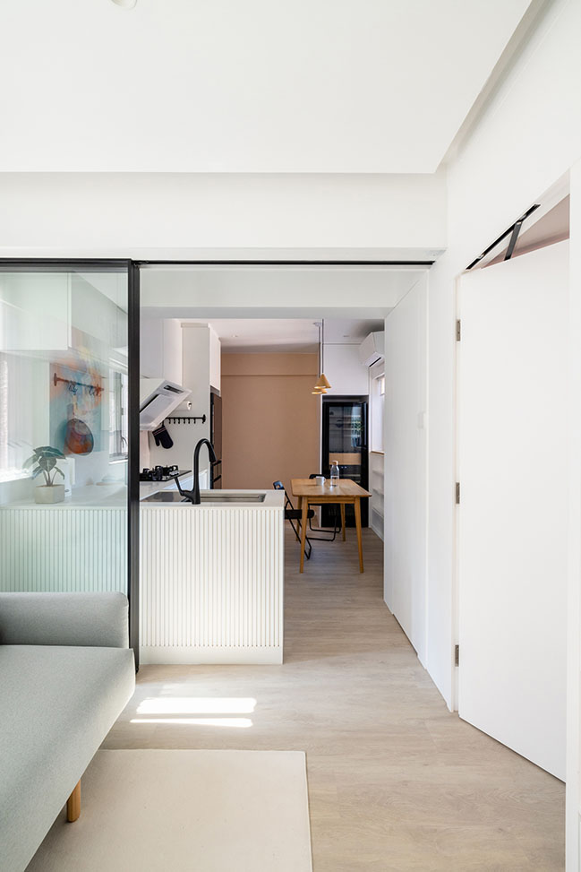 King's Court by MAD Studio | 400 sqft Flat Transformation in Hong Kong