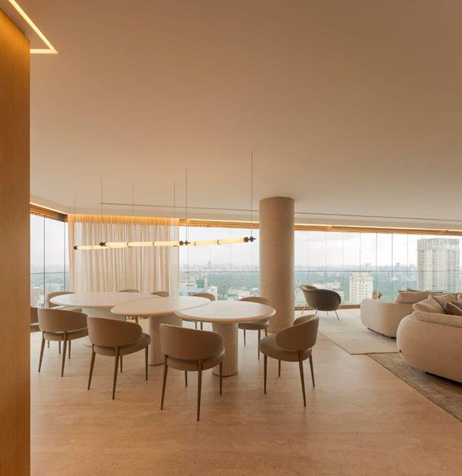 Skyline by Fernanda Marques Arquitetura | Minimalist 520sqm Apartment in São Paulo's Jardins