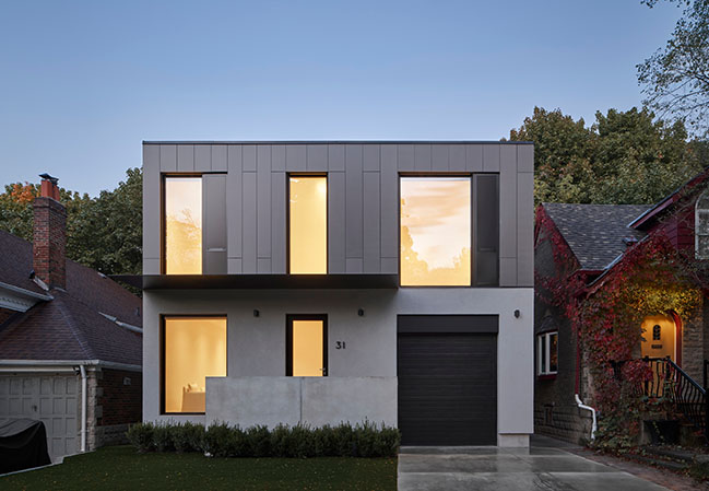 Eglington W House by StudioAC | A Minimalist Box Enhancing Social Spaces