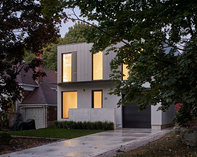 Eglington W House by StudioAC | A Minimalist Box Enhancing Social Spaces