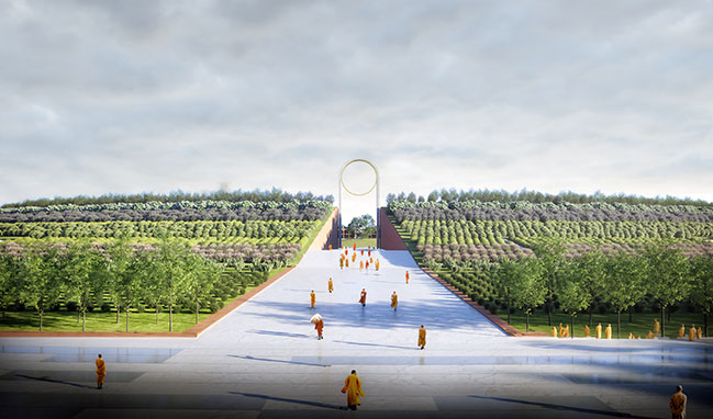 Ramagrama Stupa Lumbini by Stefano Boeri Architetti